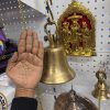 Big brass Hanging Temple Bell - 15 cm bell height Large brass hanging temple bell 20 cm