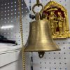 Big brass Hanging Temple Bell - 15 cm bell height Large brass hanging temple bell 20 cm