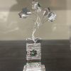 German silver Tulsi plant showpiece
