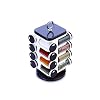 12 piece masala container storage set with tiered countertop rack