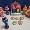 60th Wedding Ceremony Clay Golu Doll Set 60th Wedding Shashtiapthapoorthi clay Golu doll set for Navaratri Kolu