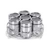 7 Piece Stainless Steel Masala Dabba Spice Container Set 7 piece stainless steel Masala Dabba spice container set for Indian kitchen