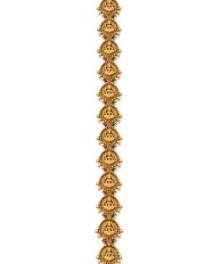 Antique gold Lakshmi coin bridal jadai hair jewellery full length 60 cm