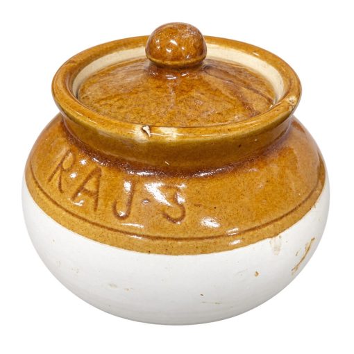 Round Ceramic Storage Jar with Lid – 1L Round ceramic storage jar with lid 1 litre
