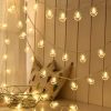 Copper Serial String Lights – 14 LED Diya, 10 Feet Warm White 14 LED diya copper serial string lights in warm white for Diwali decoration