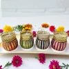 Designer Damru Tealight Diwali Diya – Pack of 4 Designer Damru Tealight Diwali Diya Pack of 4
