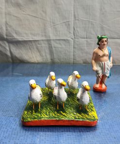 Traditional Duck Vaathu clay Golu doll set for Navaratri Kolu