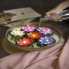 Floating Lotus LED Water Sensor Diya – Single Piece Assorted Assorted floating lotus LED diyas activated in water for urli bowl and festive decoration