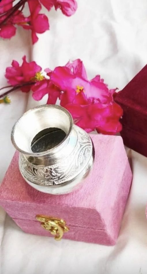Traditional German Silver Kalash with cute velvet gift box Traditional German silver Kalash with velvet gift box