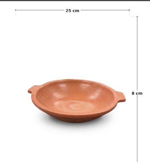 Handmade earthen clay Meen Chatti 1.5 L