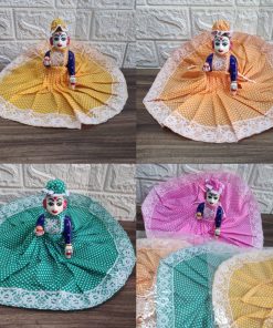 Assorted cotton Krishna dress poshak for Laddu Gopal Size 3