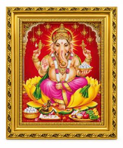 Lord Ganesha Framed God Photo 26 x 20 cm