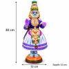 Kathakali Tanjore Thalayatti Pommai Doll – 30 cm Lord Krishna Tanjore Thalayatti Pommai dimensions 30 by 12 by 12 cm