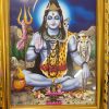 Lord Shiva Framed God Photo 33 x 26 cm