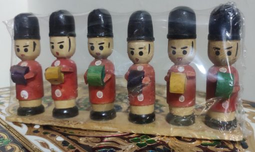 Police Band Channapatna Golu Doll Set Traditional Police Band Channapatna Golu doll set for Navaratri Kolu