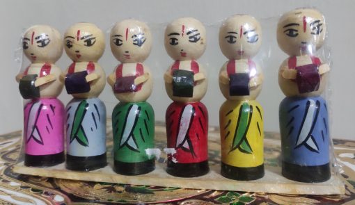 Pujari Music Channapatna Golu Doll Set Traditional Pujari Music Channapatna Golu doll set for Navaratri Kolu