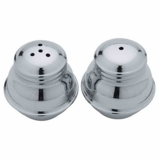 RAAJ Stainless Steel Pepper & Salt Shaker Set with Stand RAAJ Stainless Steel pepper and salt shaker set with stand and toothpick holder