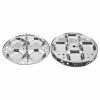 Side view of the Sheeba Stainless Steel three-plate square idli stand