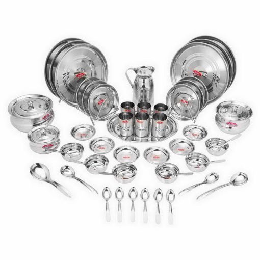 Stainless steel Khubsurat 51 piece lunch kit set additional product view