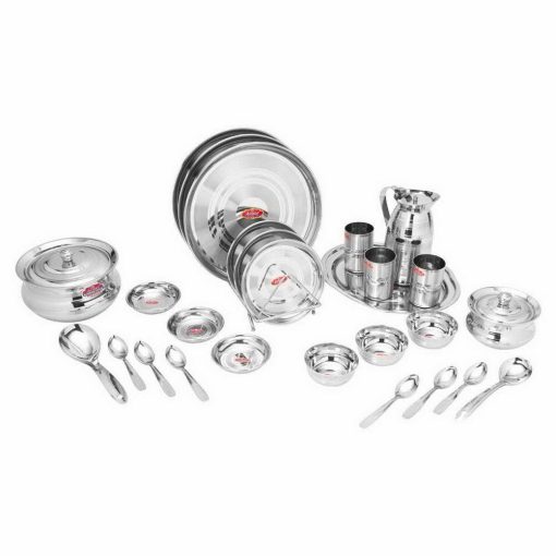 Stainless steel Khubsurat 51 piece lunch kit additional product view