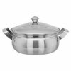 Stainless Steel Miracle serving dish No.4 with lid and stay-cool handles