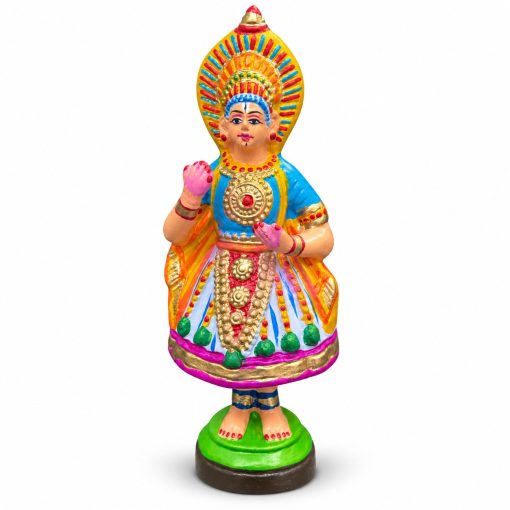 Tanjore Thalayatti Pommai Traditional Kantara Dancing Doll – 33 cm Tanjore Thalayatti Pommai traditional dancing doll front view