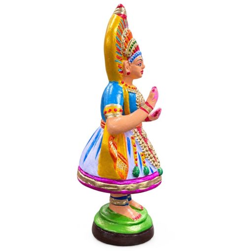 Tanjore Thalayatti Pommai traditional dancing doll side angle