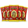 Five individual 40g Thazhampoo Kumkum powder packets on a white background