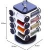 12 Piece Tiered Masala Spice Container Rack Set Tiered countertop spice rack with 12 masala storage containers