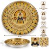 Tirupati Balaji decorative stainless steel pooja thali 31 cm