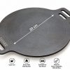 Iron Dosa Tawa with Dual Handles – 30 cm Iron dosa tawa showing the 30 cm diagonal diameter of the round cooking surface, excluding handles
